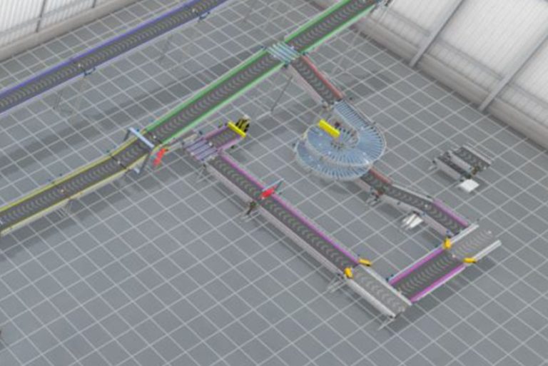 Système transitique pour une usine de pneumatiques